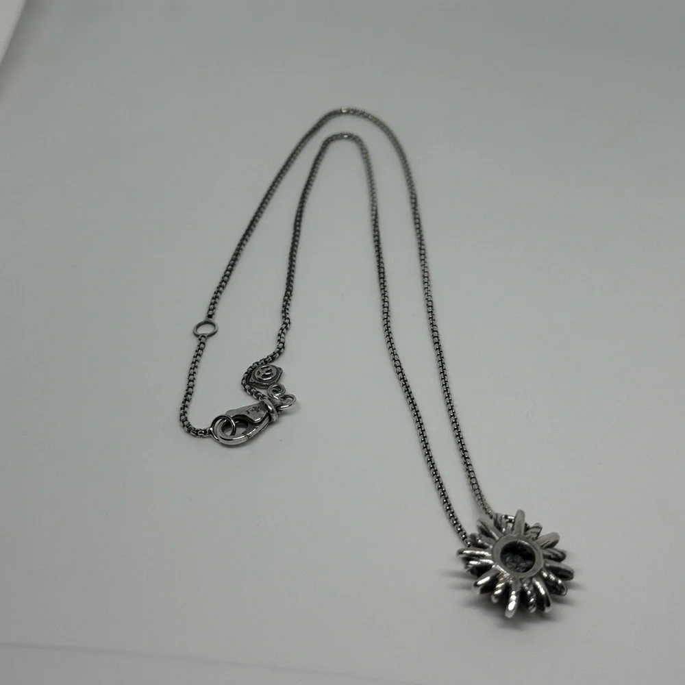 David Yurman Starburst Necklace with Pink sapphires